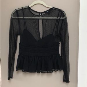 Express black long sleeve shirt